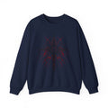 Celestial Thorn Cross Sweatshirt — Gothic Compass Crewneck